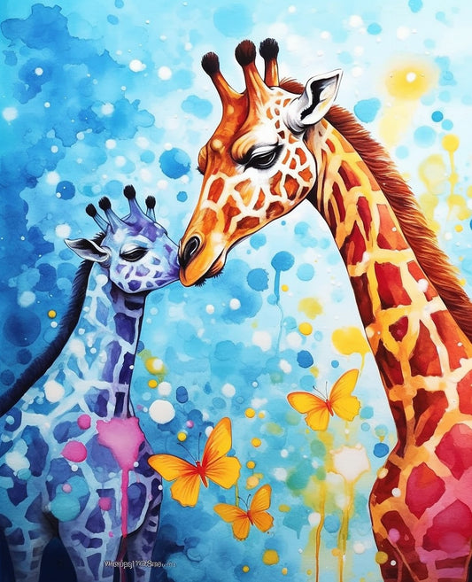 Mosaic Safari Painting by Numbers Premium Kit