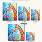 Mosaic Safari canvas sizes from 12 x 12 to 23.5 x 23.5 inches