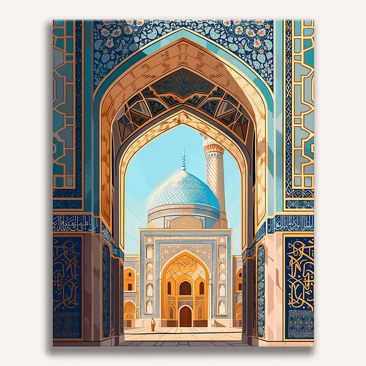 Majestic Mosque Painting by Numbers Premium Kit