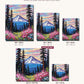 Mount Rainier Wildflower Meadow canvas sizes from 12 x 12 to 23.5 x 23.5 inches