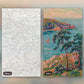 Mountain and Sea paint by numbers kit, before and after