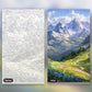 Alpine Journey paint by numbers kit, before and after