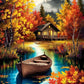 Misty Autumnal Peace - Premium Art Collection