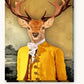 Artistic Mr Deer paint by numbers kit on stretched canvas