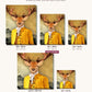 Artistic Mr Deer canvas sizes from 12 x 12 to 23.5 x 23.5 inches