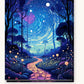 Mystical Pathway paint by numbers kit on stretched canvas