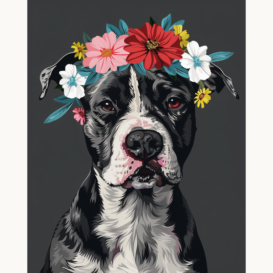 Noble Pitbull Premium Collection Canvas Art Kit