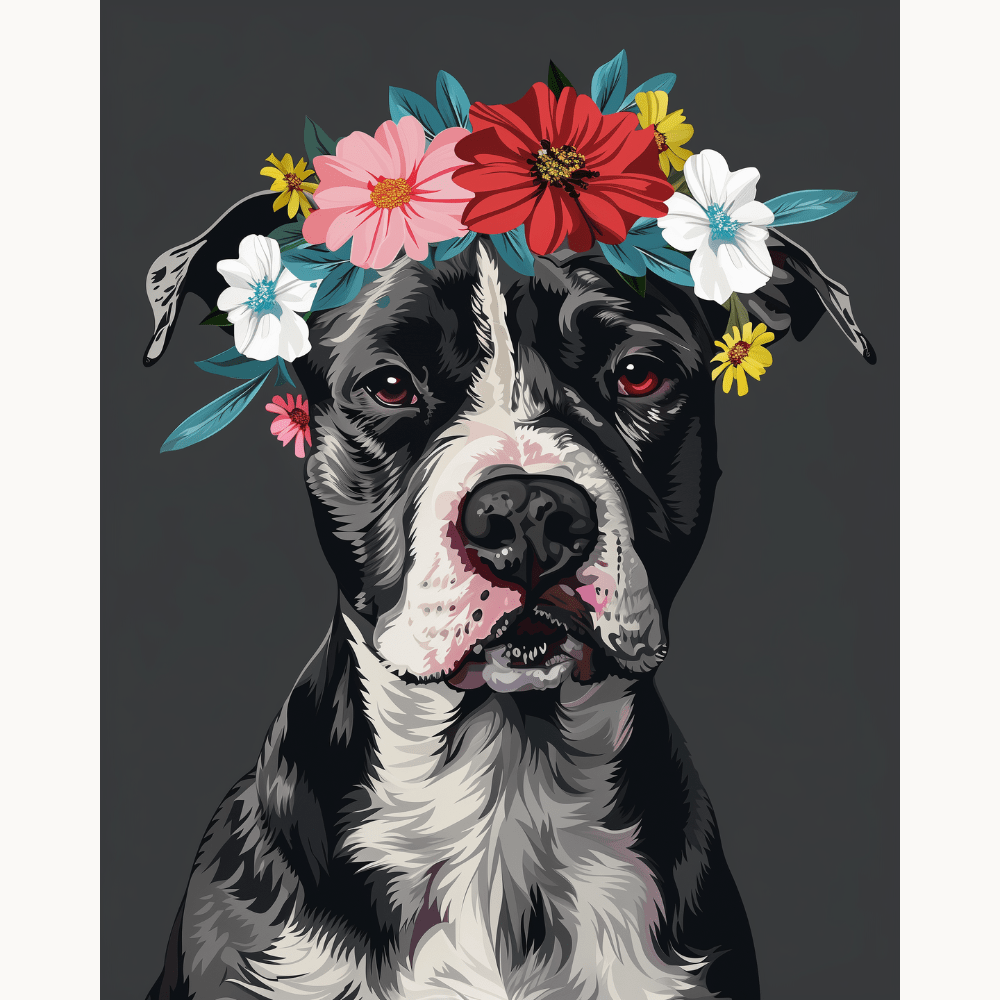 Noble Pitbull Premium Collection Canvas Art Kit