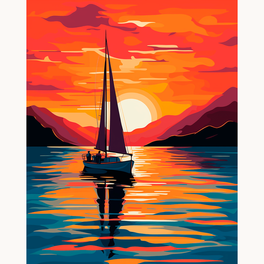 Ocean Glow Painting by Numbers Premium Kit