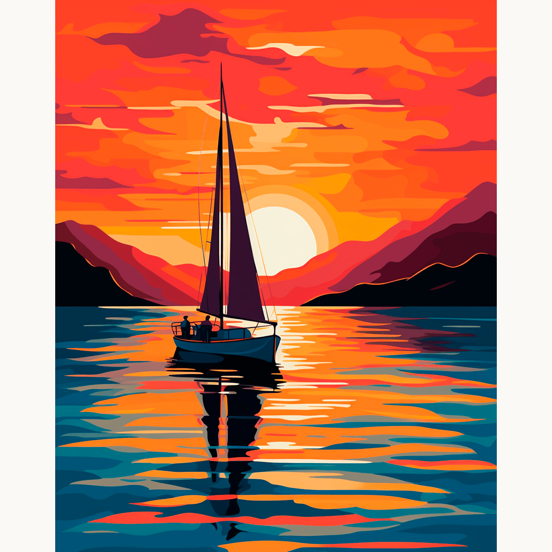 Ocean Glow Painting by Numbers Premium Kit