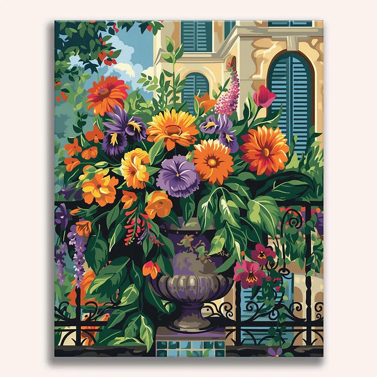 Oldest Flowerpot Painting by Numbers Kit
