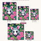 Opossum Among the Roses canvas sizes from 12 x 12 to 23.5 x 23.5 inches