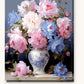 Opulent Bouquet paint by numbers kit on stretched canvas