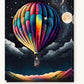 Orbital Balloon paint by numbers kit on stretched canvas