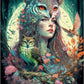 Owl Mistress Painting by Numbers Premium Kit
