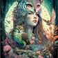Owl Mistress Painting by Numbers Premium Kit