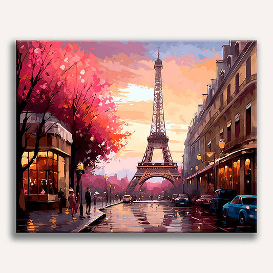 Parisian Twilight Painting by Numbers Kit