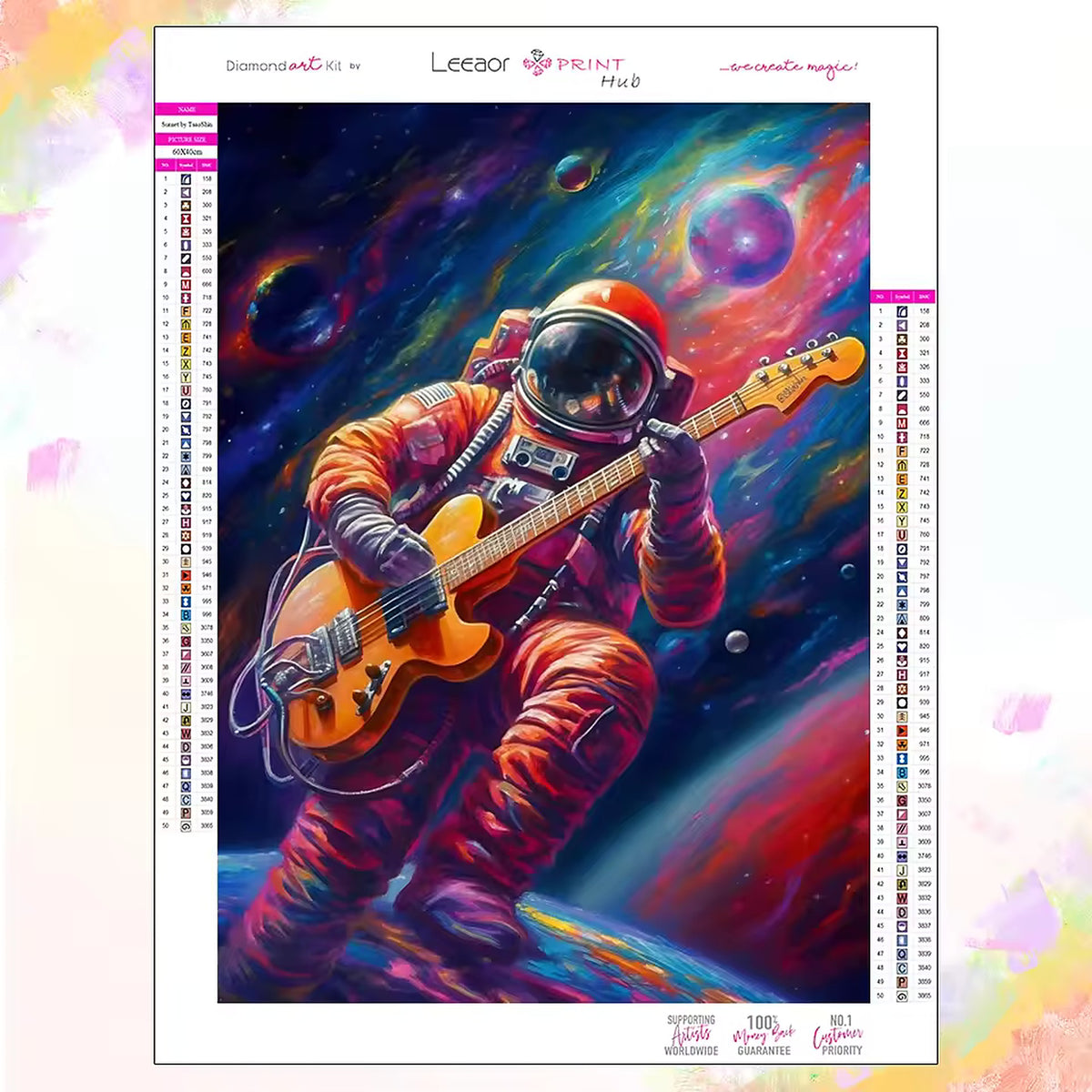 Party in Space Painting by Numbers Premium Kit