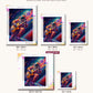 Party in Space canvas sizes from 12 x 12 to 23.5 x 23.5 inches