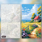 Pastoral Symphony paint by numbers kit, before and after