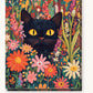Peeking Cat paint by numbers kit on stretched canvas