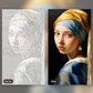 Perpetual Look paint by numbers kit, before and after