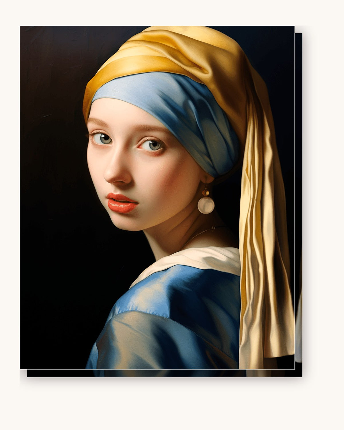 Perpetual Look paint by numbers kit on stretched canvas