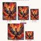 Phoenix with Flaming Wings canvas sizes from 12 x 12 to 23.5 x 23.5 inches