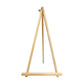 Pine tabletop easel standing open