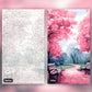 Pink Park paint by numbers kit, before and after