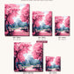 Pink Park canvas sizes from 12 x 12 to 23.5 x 23.5 inches
