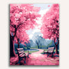 Pink Park Painting by Numbers Premium Kit
