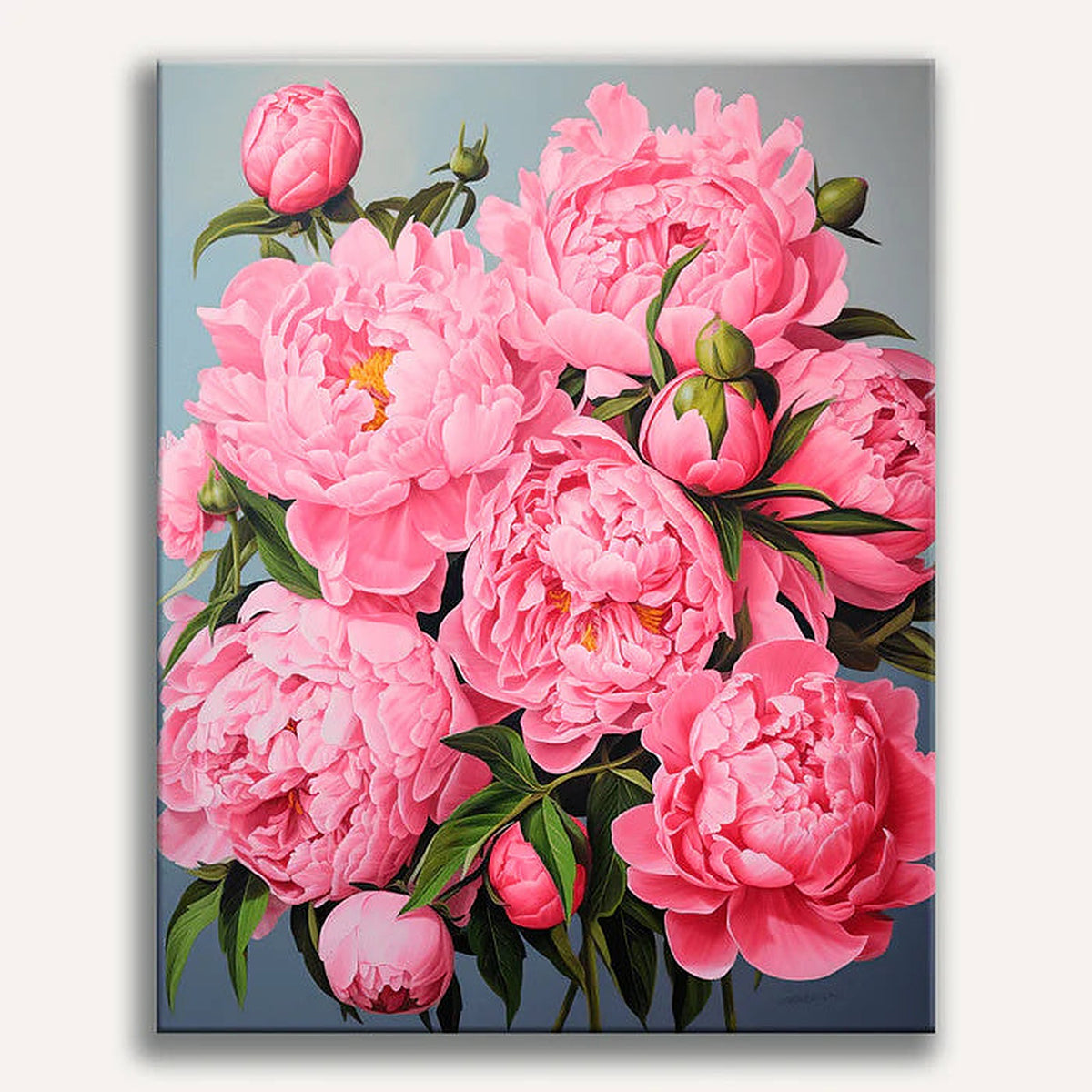 Pink Peony Perfection - Paint by Numbers