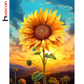 Sunflower Painting by Numbers Premium Kit