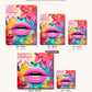 Lips Expression canvas sizes from 12 x 12 to 23.5 x 23.5 inches