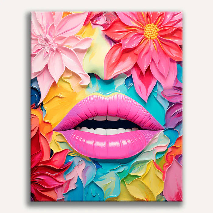 Lips Expression Painting by Numbers Premium Kit