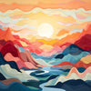 Prismatic Peaks Painting by Numbers Premium Kit