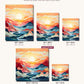 Prismatic Peaks canvas sizes from 12 x 12 to 23.5 x 23.5 inches
