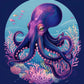 Purple Octopus Premium Collection Canvas Art Kit