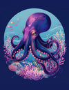 Purple Octopus Premium Collection Canvas Art Kit