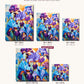 Purple View canvas sizes from 12 x 12 to 23.5 x 23.5 inches