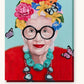 Queen of Maximalism paint by numbers kit on stretched canvas
