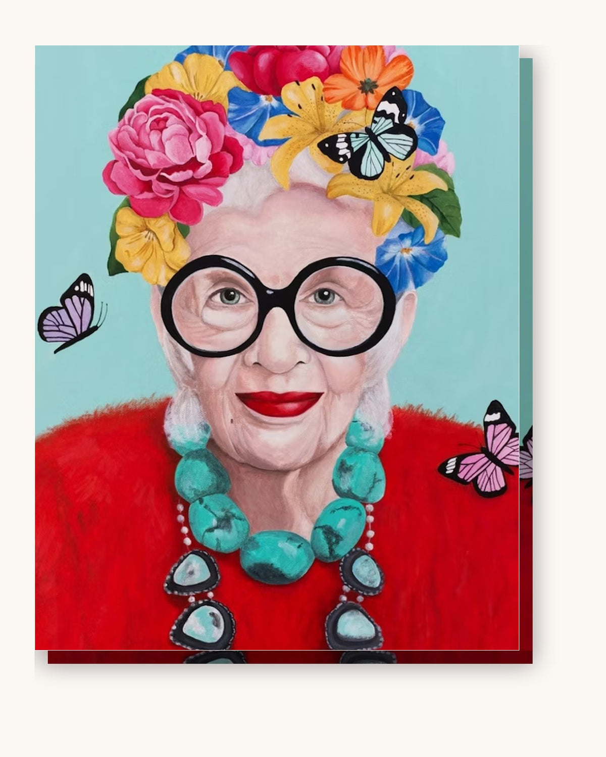 Queen of Maximalism paint by numbers kit on stretched canvas