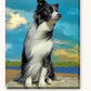 Quiet Dog paint by numbers kit on stretched canvas