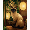 Quiet Siamese Premium Collection Canvas Art Kit