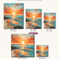 Radiant Sea Dawn canvas sizes from 12 x 12 to 23.5 x 23.5 inches