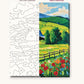 Red Barn on the Green Hill numbered canvas next to the finished painting