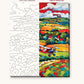 Red Biplane over Patchwork Fields numbered canvas next to the finished painting