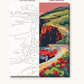 Red Convertible on the Cliff Road numbered canvas next to the finished painting