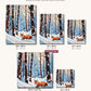 Red Fox Curled in the Snow canvas sizes from 12 x 12 to 23.5 x 23.5 inches